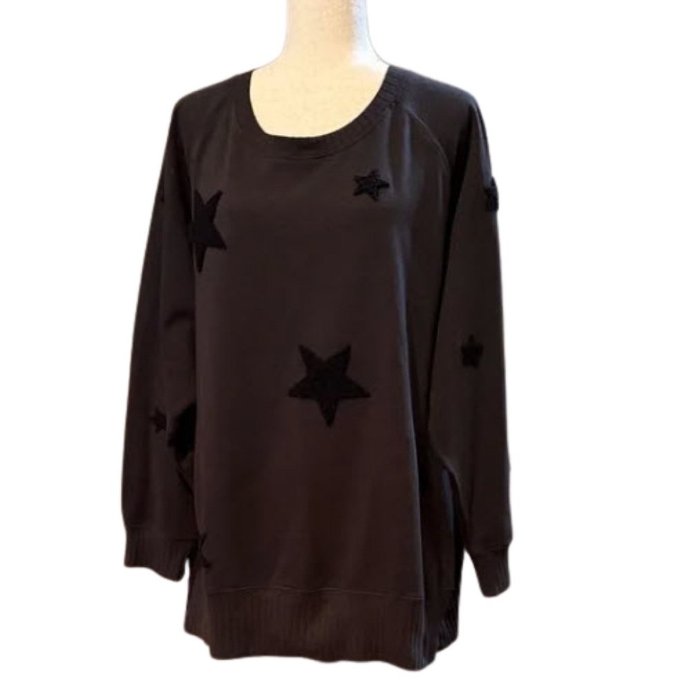 Maurices Black Star Willowsoft Sweatshirt